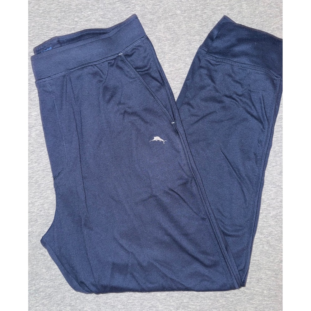 Tommy Bahama Mens Navy Blue Lounge Jogger Pants Size Large Coastal Athleisure